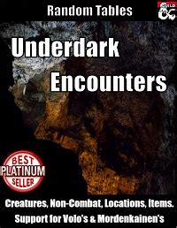 dnd underdark encounters|Underdark Non.